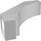 Ekena Millwork 5-in. W x 16-in. D x 16-in. H Imperial Architectural Grade PVC Knee Brace BRCP05X16X16IMP - alternate 2
